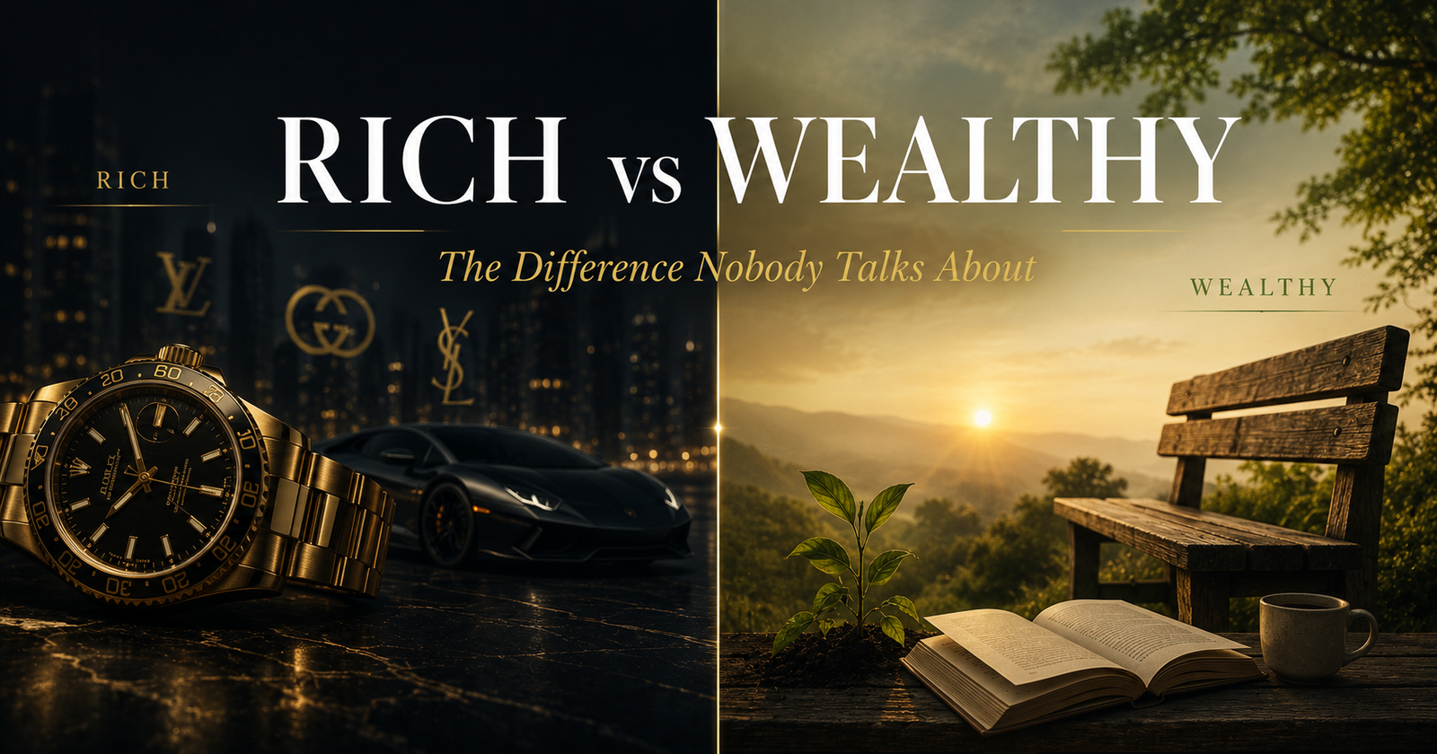 rich lifestyle vs real wealth comparison