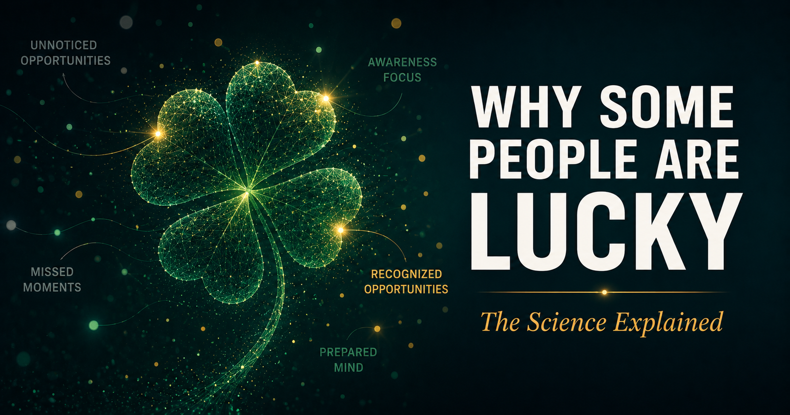 lucky people notice opportunities others miss