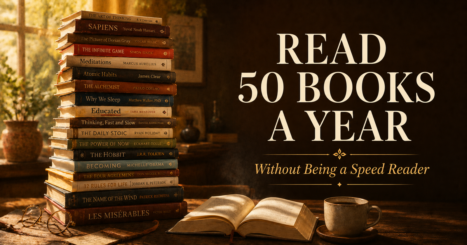 building daily reading habit to read 50 books a year