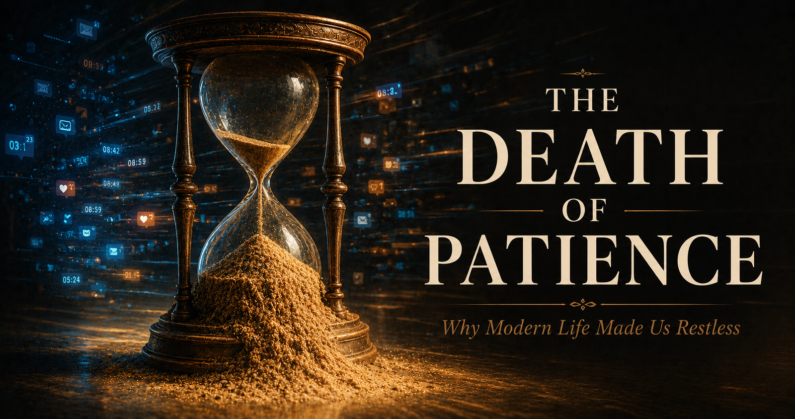 modern life has caused the death of patience in everyday moments
